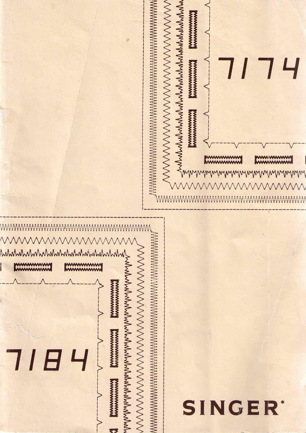 Handleiding Singer 7184