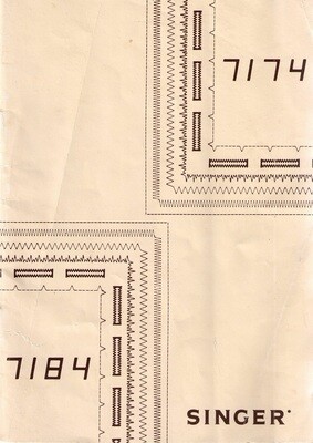 Handleiding Singer 7184