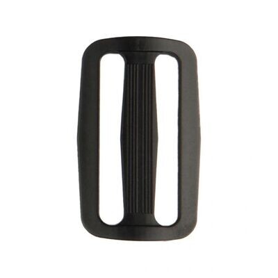 Schuifgesp dubbel zwart 30 mm