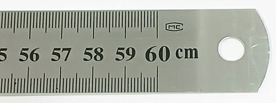 Aluminium meetlat 60 cm