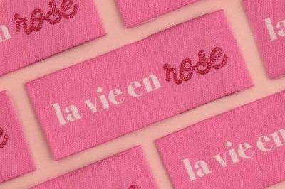Label "La Vie En Rose" 4 stuks