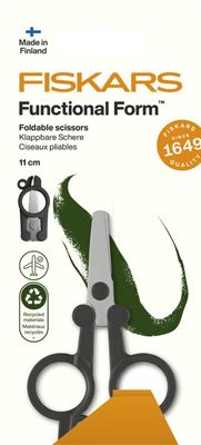 Fiskars plooischaartje 11 cm (airplane cabin safe) black