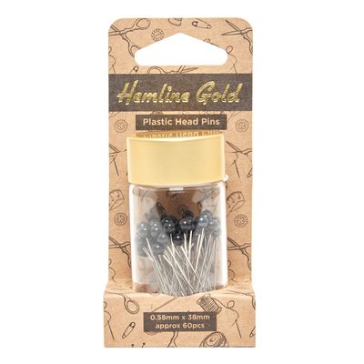 Parelkopspelden zwart Hemline Gold