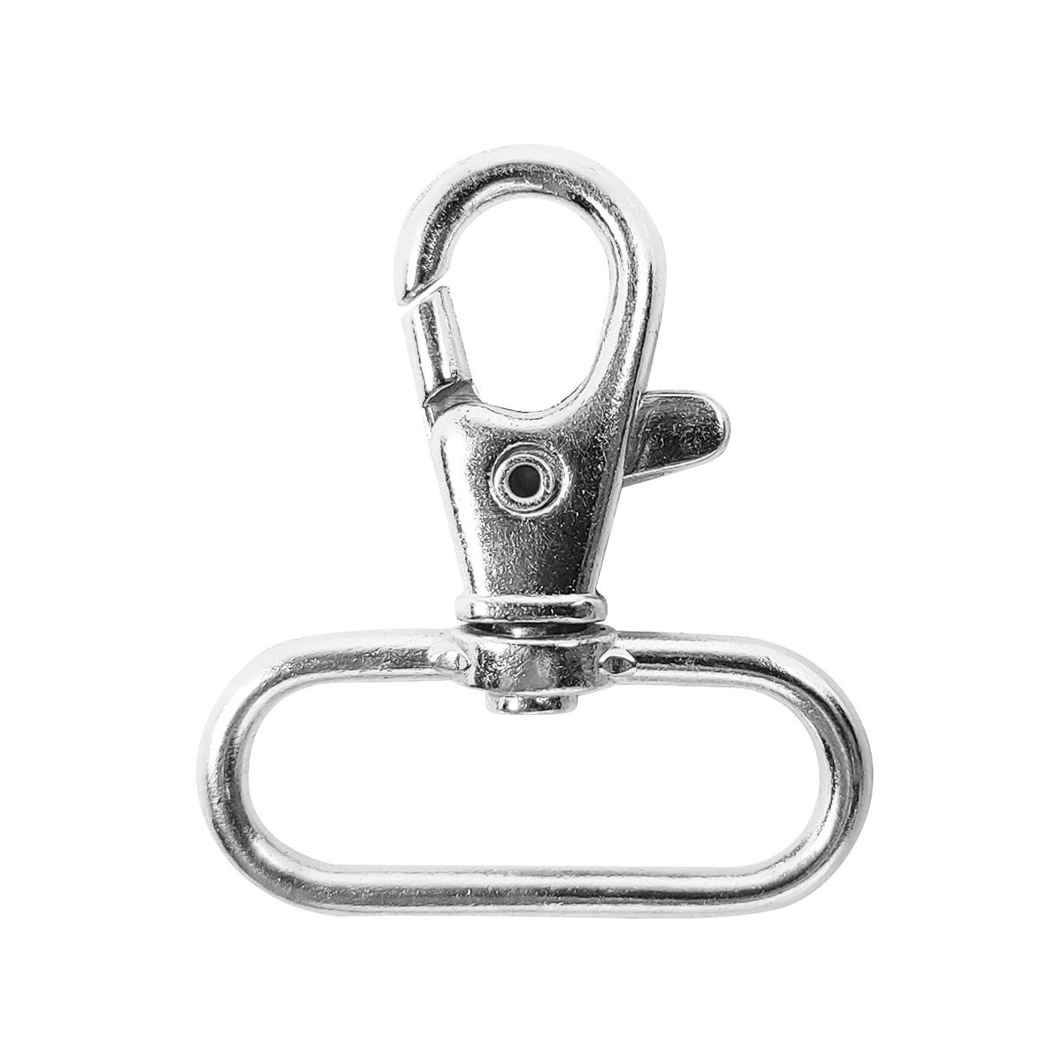 Karabijnhaken 27 mm zilver