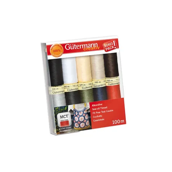 Gütermann bonuspack 10 basis kleuren