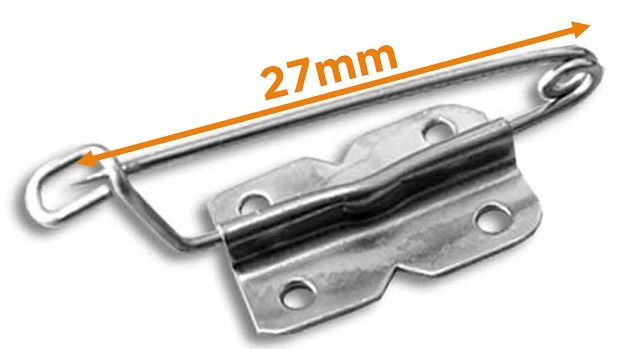 Badge / corsage spelden 27mm per 5 stuks