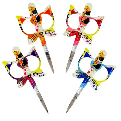 Fijn borduurschaartje  9 cm "Cats"