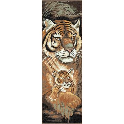 Lanarte kruissteek pakket "Tijger met jong"