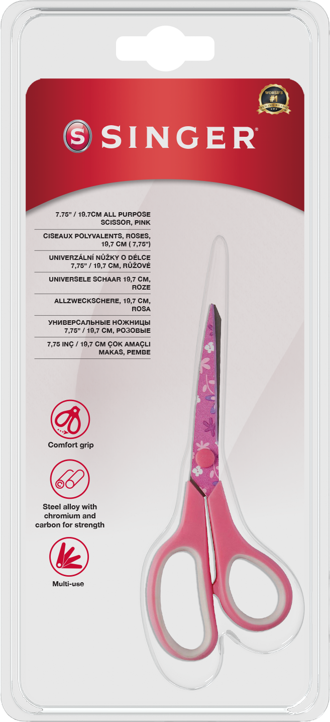 Singer universele schaar 20 cm pink
