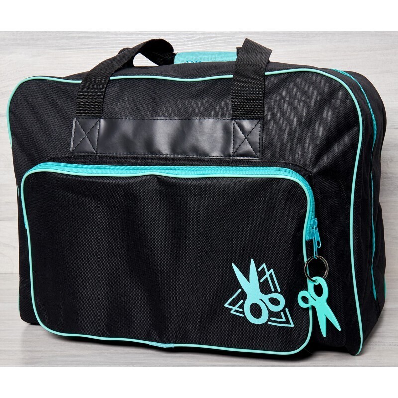 Draagtas naaimachine zwart / turquoise
