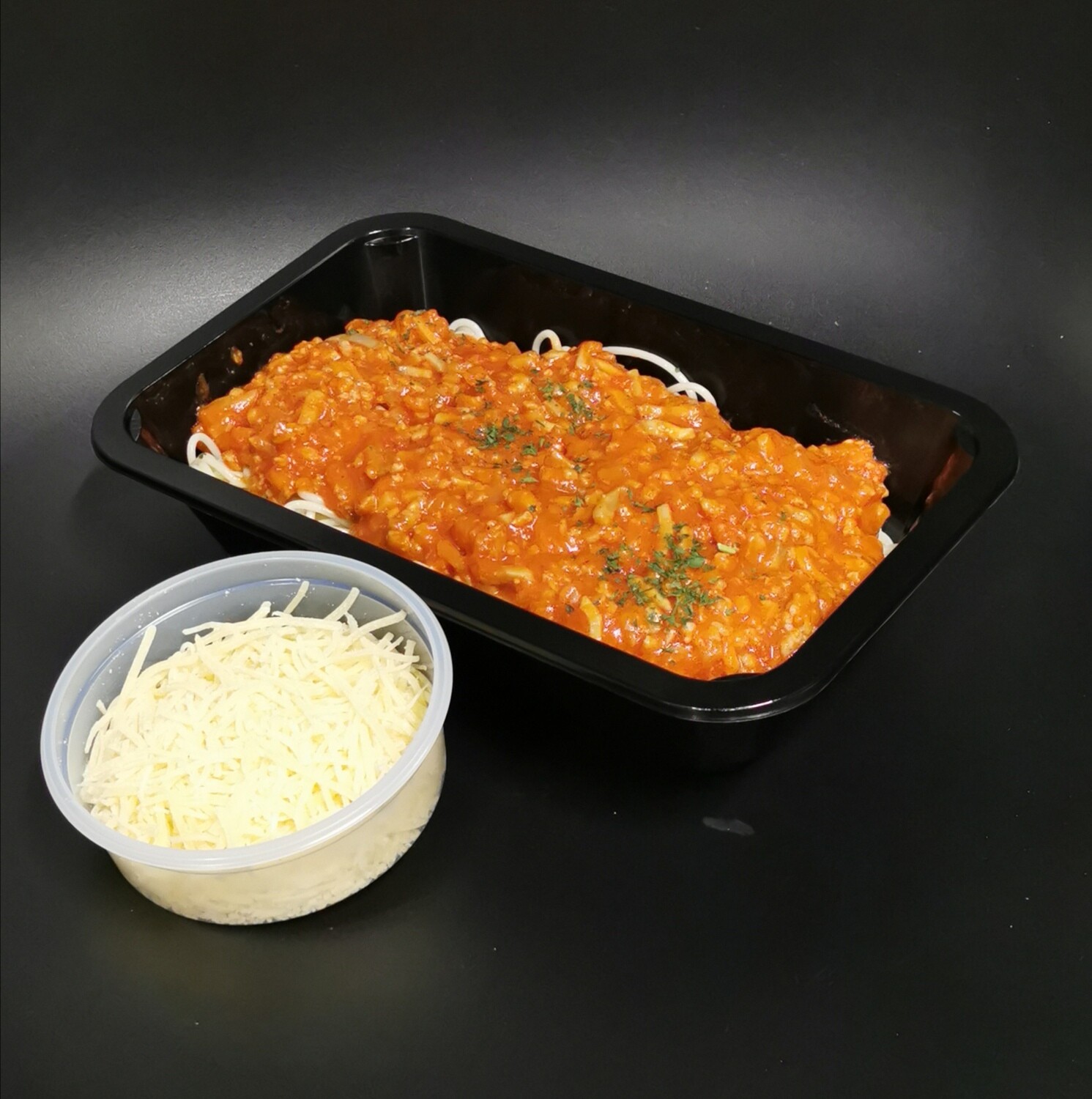 Spaghetti Bolognaise met gratis potje kaas