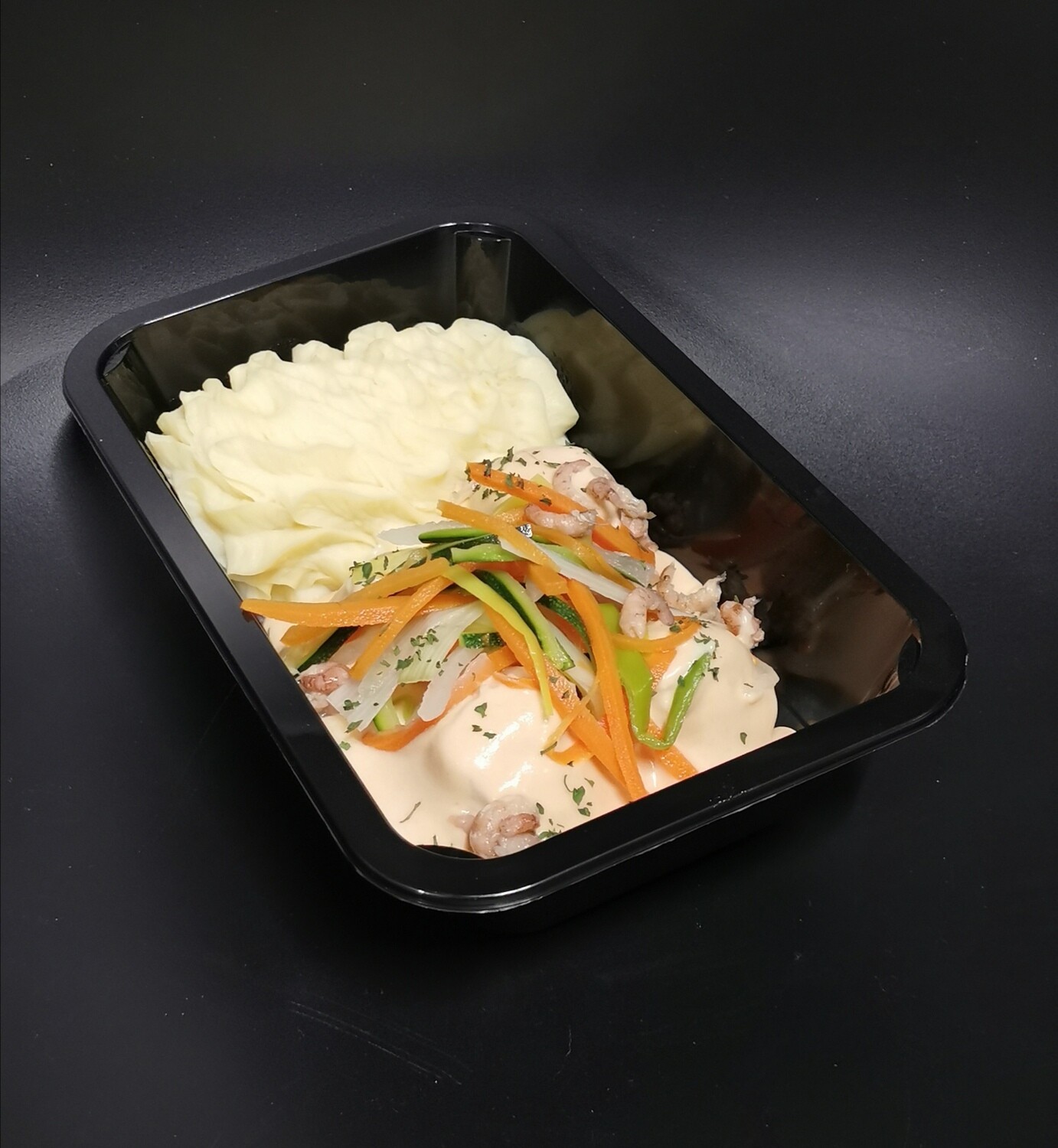 Tongrolletjes met aardappelpuree