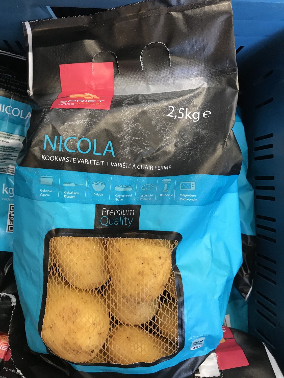Aardappelen NIEUW vastkokend Nicola 2.5 kg
