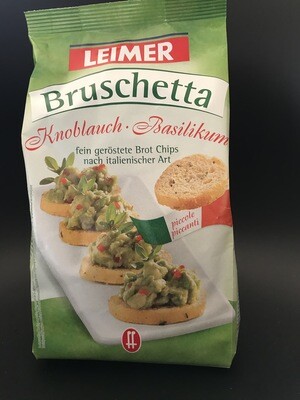 Bruschetta knoflook basilicum