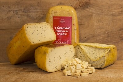 Italiaanse kruidenkaas +-200g in sneetjes