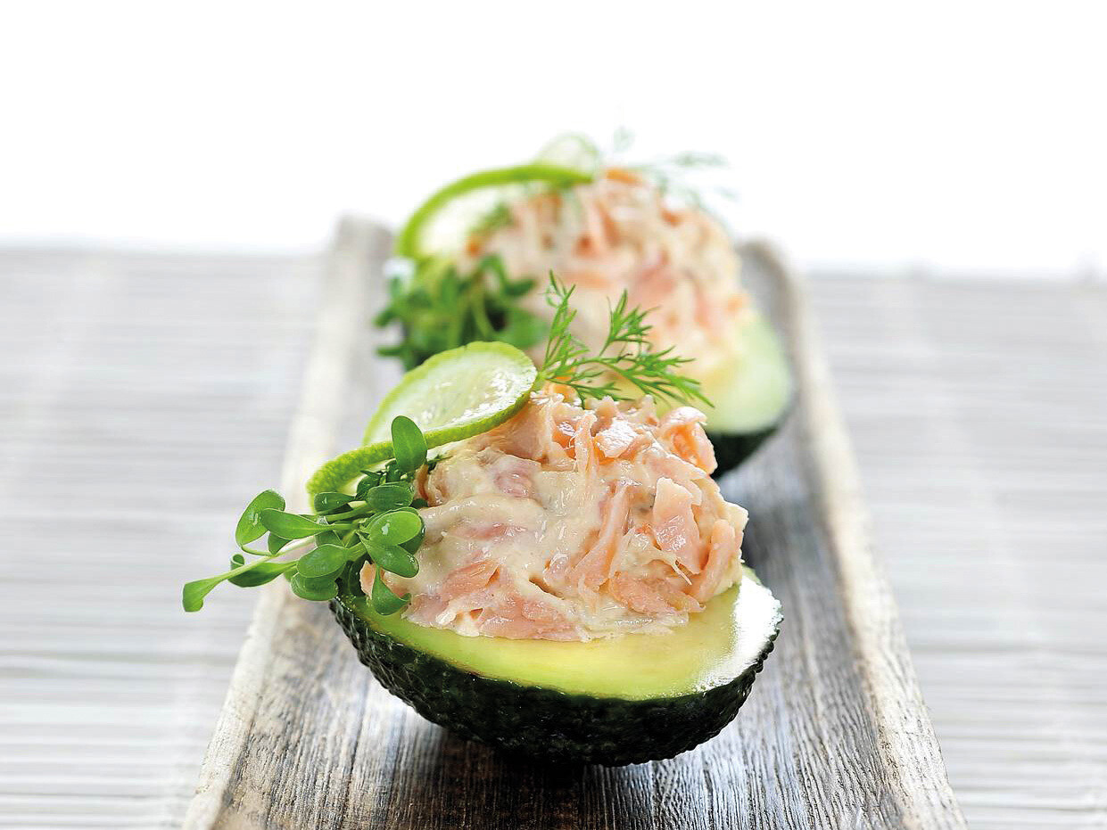 Warm gerookte zalmsalade 170g