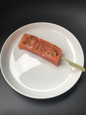Zalmfilet brochette per stuk