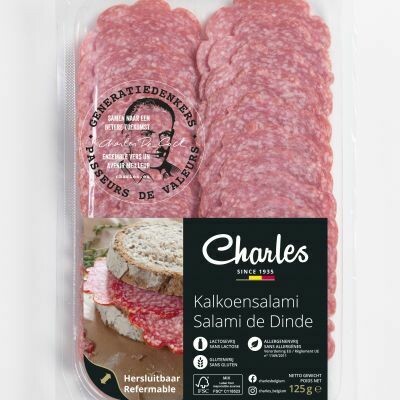 Kalkoen Salami Charles 125gr