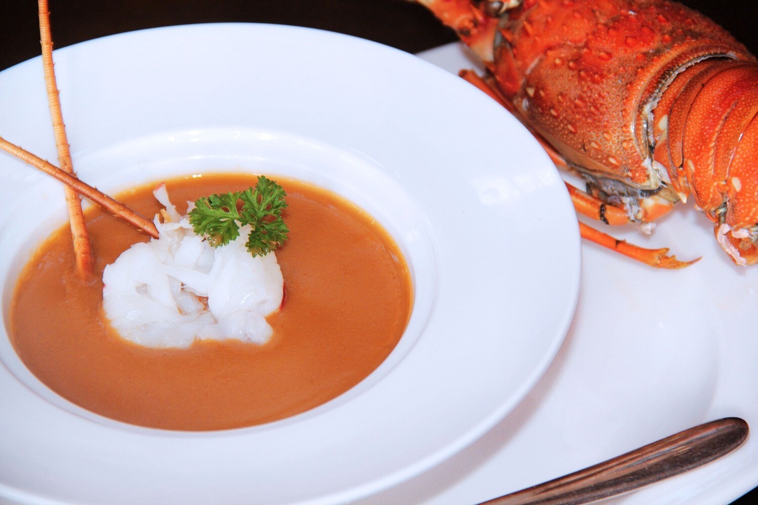 Kreeftensoep met Rouille per liter (3 kleine borden)