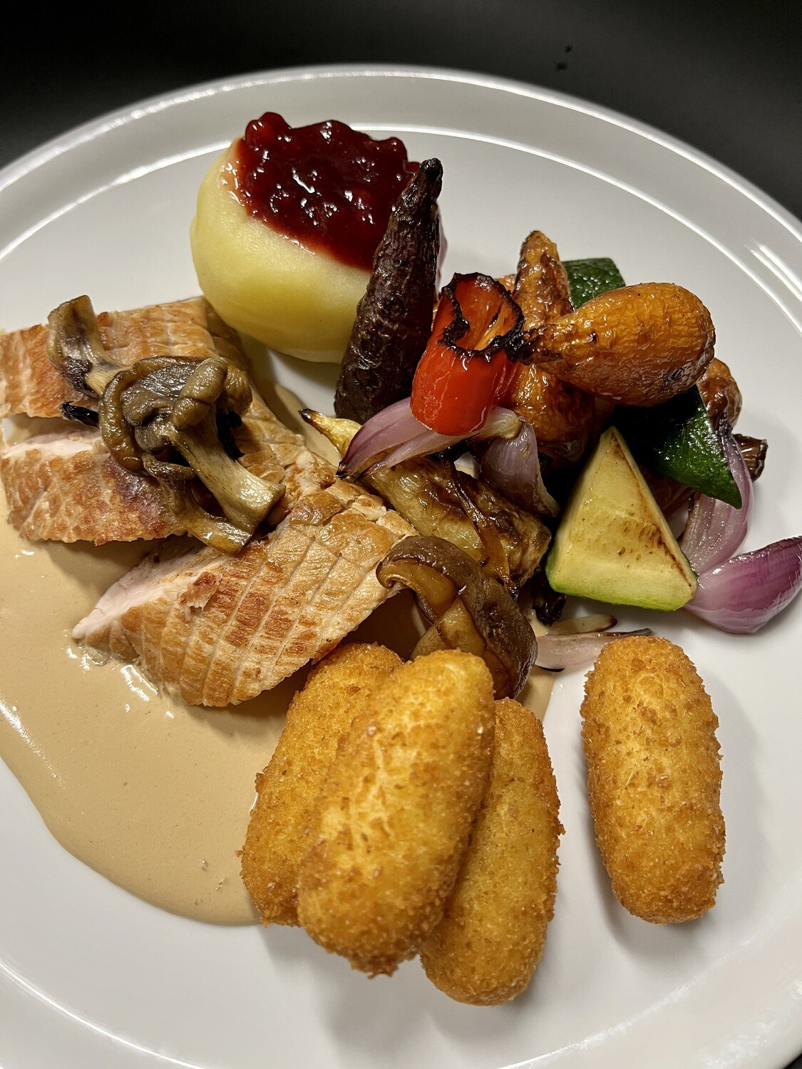 Gevulde parelhoenfilet