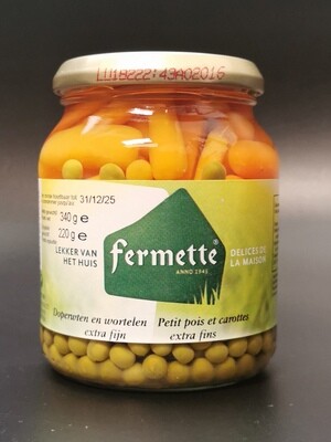 Fermette Doperwten &amp; Wortelen 340g