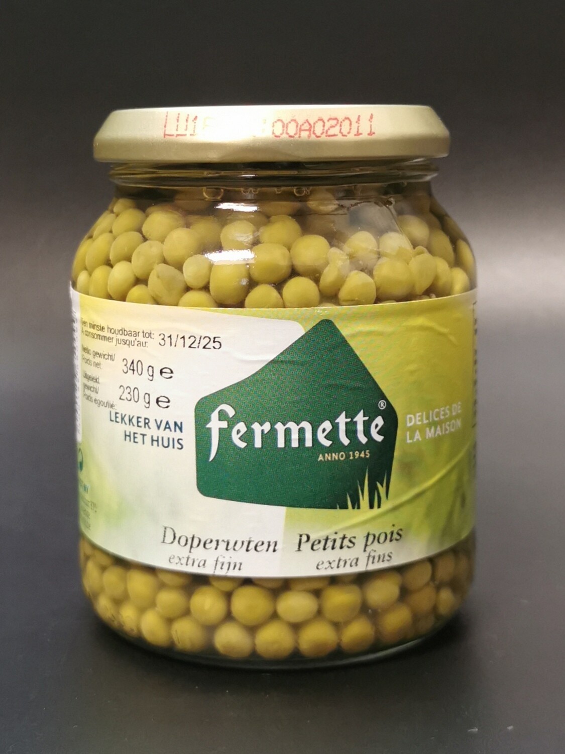 Fermette Doperwten Extra Fijn 340g