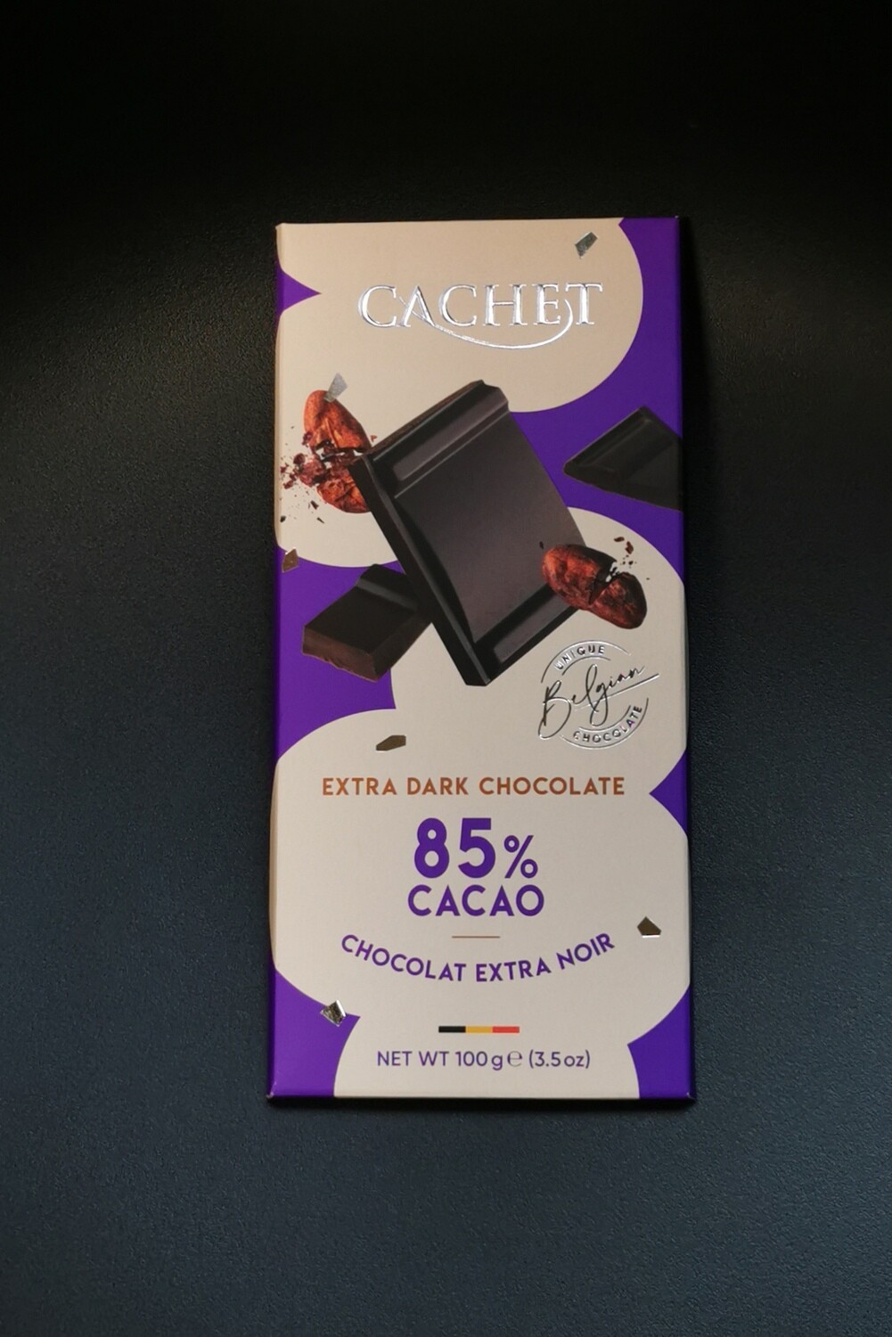 Cachet Chocolade Extra Dark 85% 100g