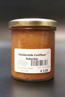 Huisbereide Confituur Framboos - Rabarber 240g