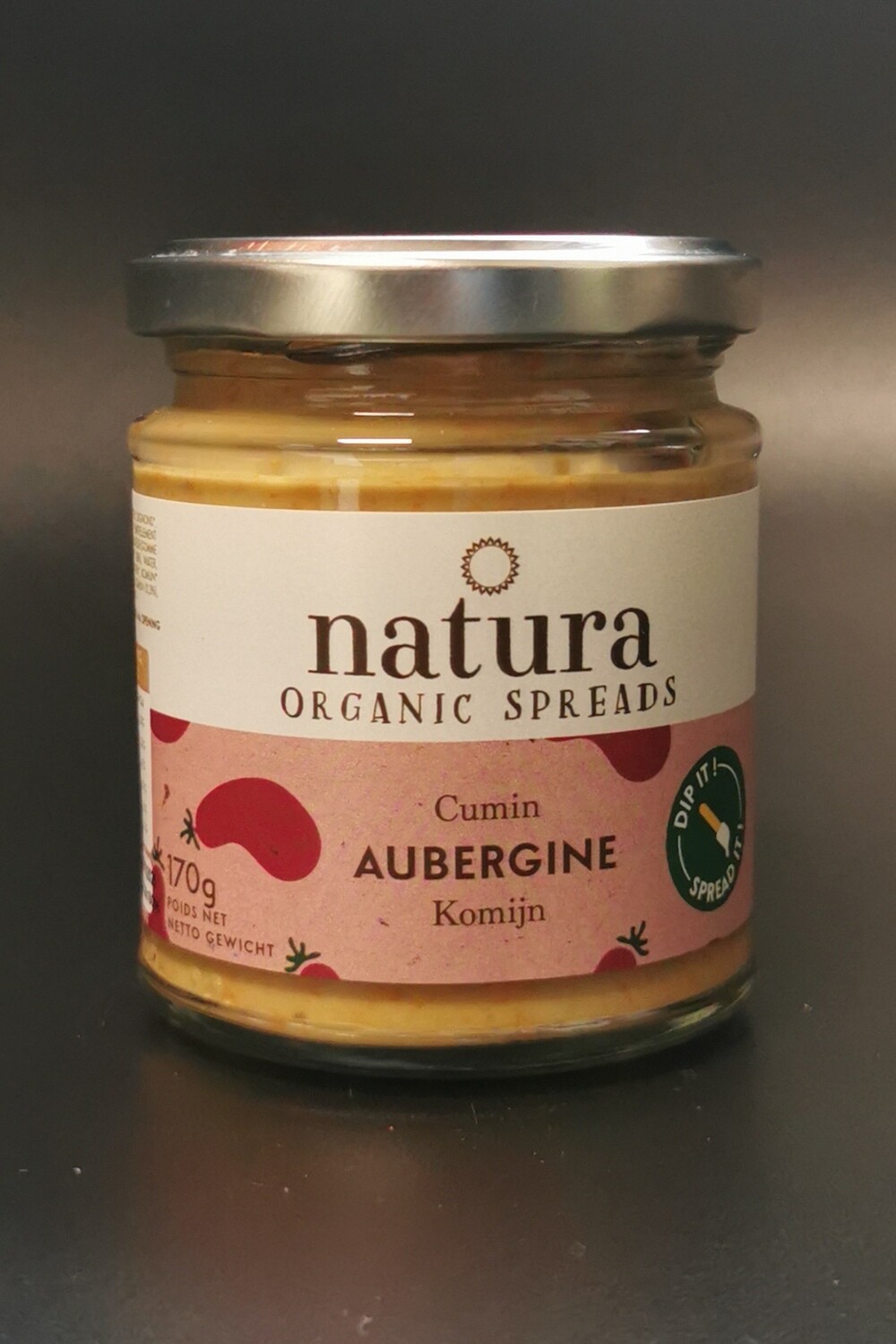 Natura Spread Aubergine Komijn 170gr