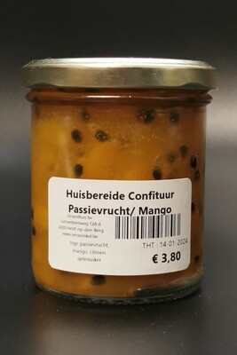 Huisbereide Confituur Mango - Passievrucht 240g