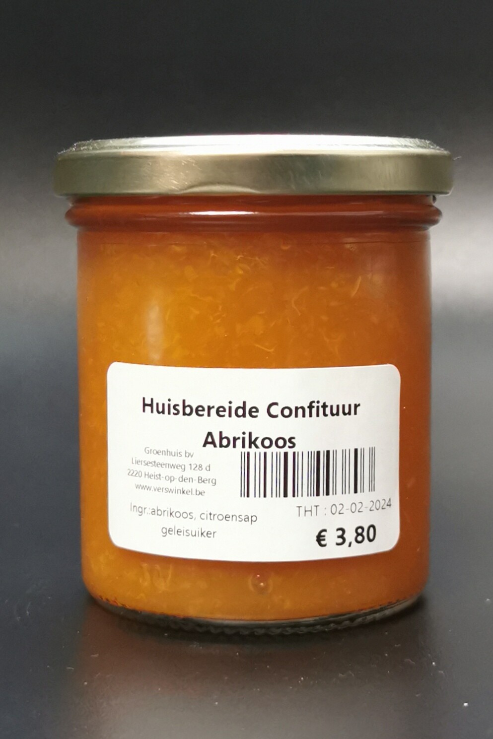 Huisbereide Confituur Abrikoos 240g