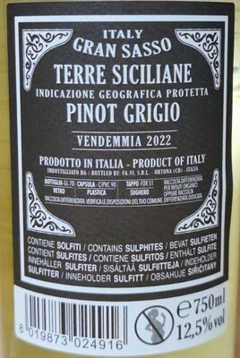 Gran Sasso Pinot Grigio 75cl