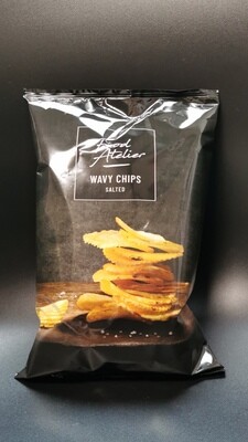 Food Atelier Chips Geribbeld Zeezout 90gr