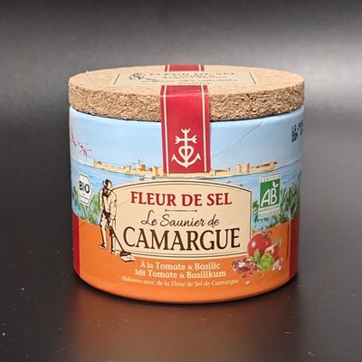 Fleur de Sel Camargue Tomaat &amp; Basilicum 125g