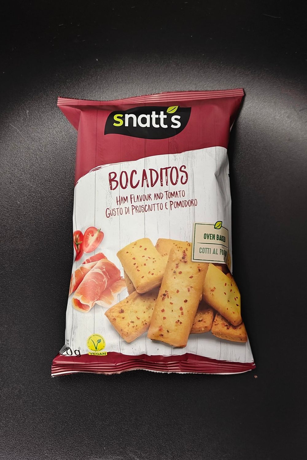 Snatt&#39;s Bocaditos Ham Smaak &amp; Tomaat 120g