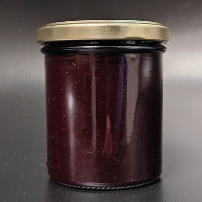 Huisbereide confituur blauwe bessen 240g