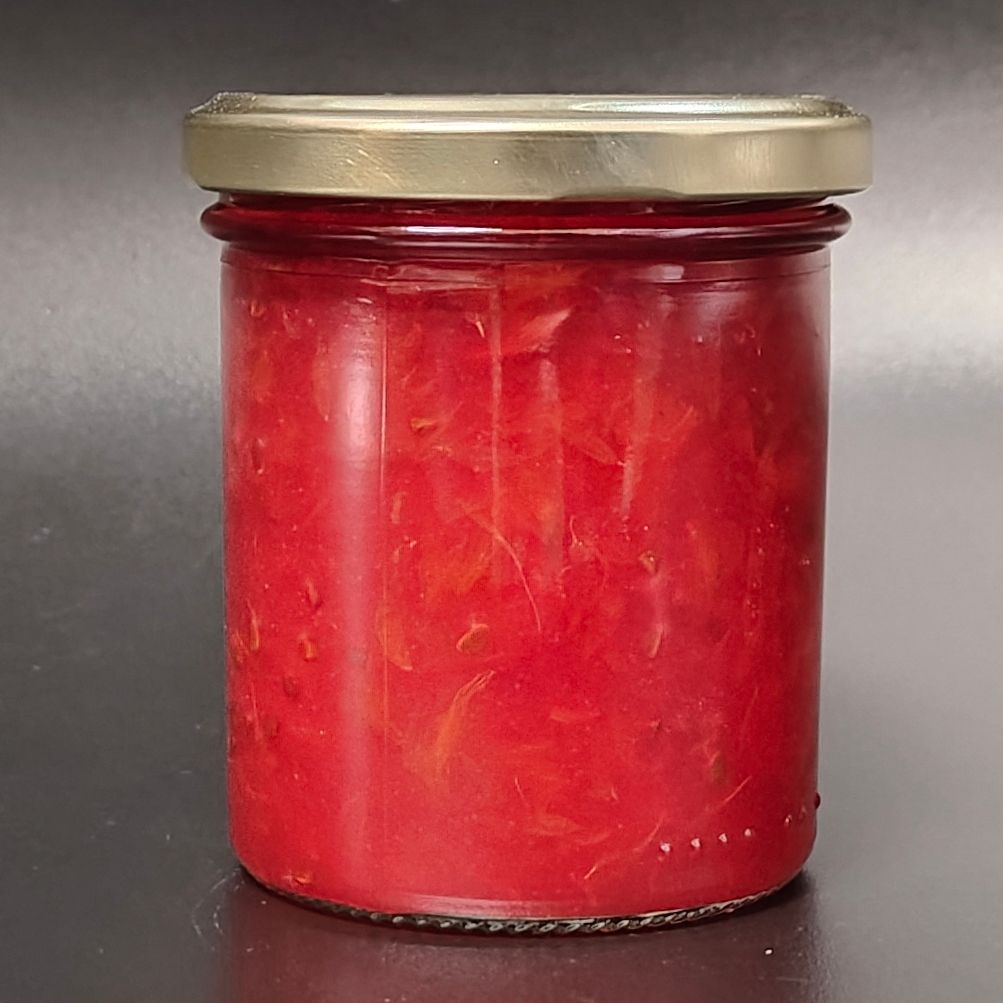 Huisbereide Confituur Rode Bes - Appelsien 240g