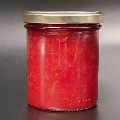 Huisbereide Confituur Rode Bes - Appelsien 240g