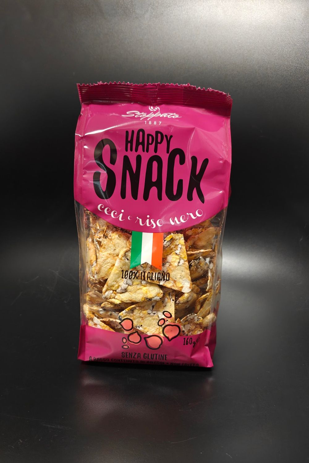 Happy Snack Maïs met Zwarte Rijst &amp; Kikkererwten 160g
