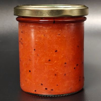 Huisbereide Confituur Aardbei - Gele Kiwi  240g