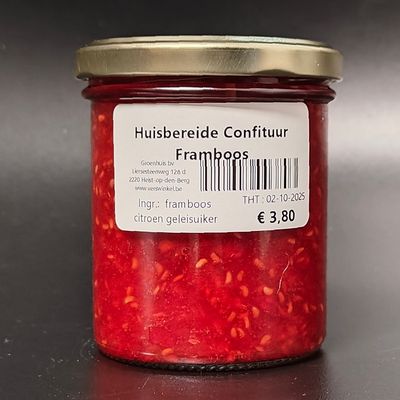 Huisbereide Confituur Framboos 240g