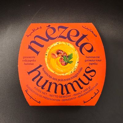 Mezete Hummus Geroosterde Paprika 200g