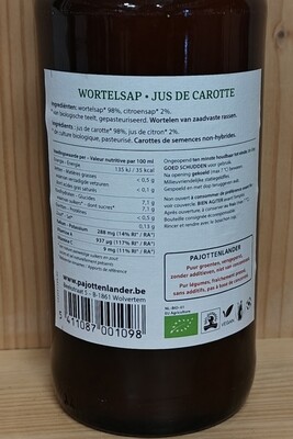 Pajottenlander Wortel Sap 0.75L