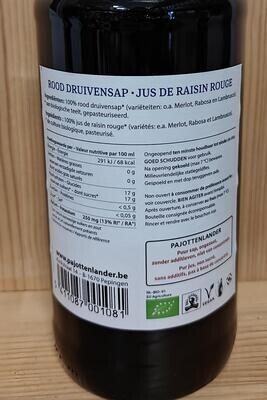 Pajottenlander Rood Druiven Sap 0.75L