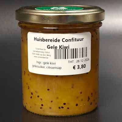 Huisbereide Confituur Gele Kiwi-Mango 240g