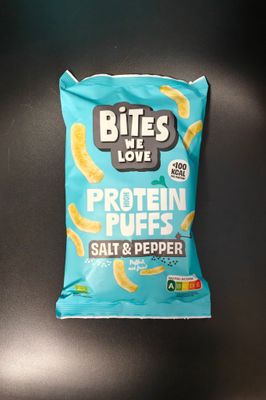 Bites We Love Protein Puffs Salt &amp; Pepper 75g