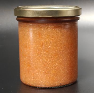 Huisbereide confituur Aardbei - Perzik 240g