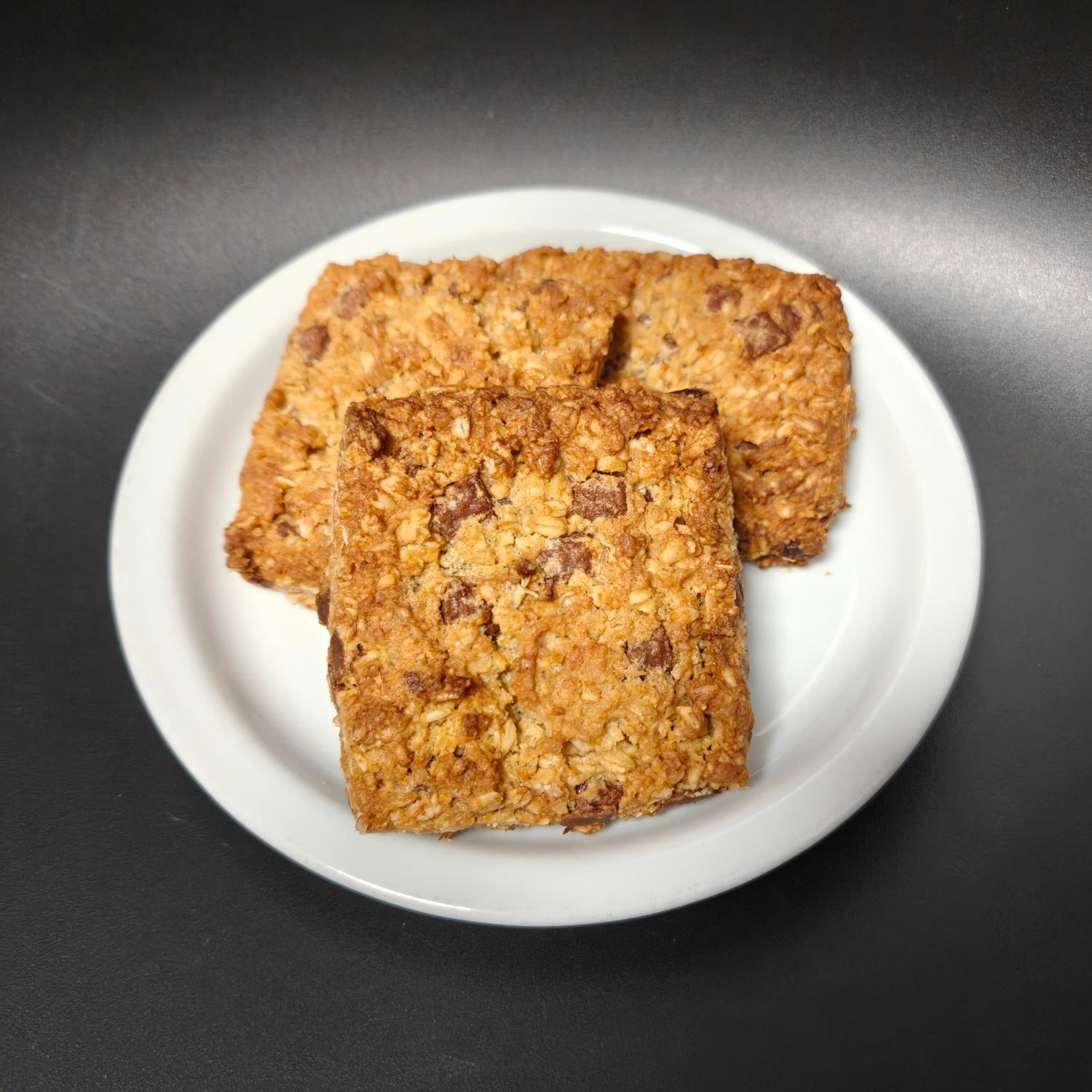 Flapjack met chocolade