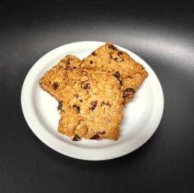 Flapjack met cranberries