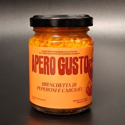 Apero Gusto - Bruschette met Paprika &amp; Artisjokken 100g